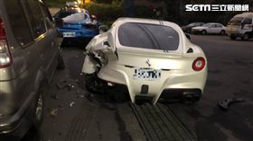 新北,石碇區,法拉利,貨車,車禍（圖／翻攝畫面）