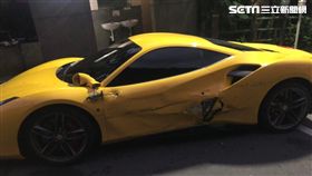 新北,石碇區,法拉利,貨車,車禍（圖／翻攝畫面）