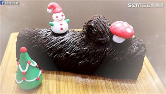 迎接聖誕節！超Ｑ樹幹蛋糕自己做