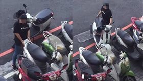 女騎士為停車連移3車／翻攝畫面