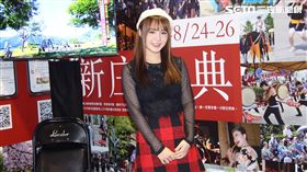 元元上周六出席山形縣新庄市擔任攤位女神。（圖／山形縣新庄市提供）