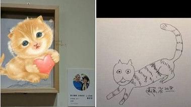 畫貓！靈魂畫手邁邁畫喵　她：不會輸