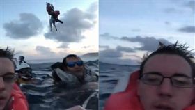 出海翻船落水，iPhone防水功能救人命！（圖／翻攝推特）