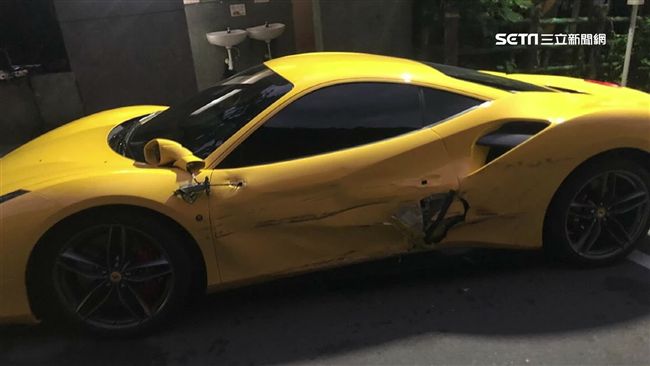 黃法拉利違停公車站　恐影響肇責比例