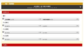 ▲台灣運彩盤口。（圖／取自台灣運彩官網）