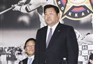 台灣強打王柏融與日本職棒火腿隊簽約，日本火腿球團社長竹田獻宗。（記者林士傑/攝影）