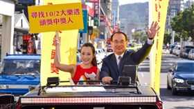 ▲台彩總經理蔡國基在基隆尋找頭獎得主。（圖／台灣彩券提供）