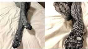 蛇皮絲襪　擬真　翻攝推特