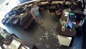 蔡男，牛排哥，牛排店，恐嚇，砸店。翻攝牛排店長臉書