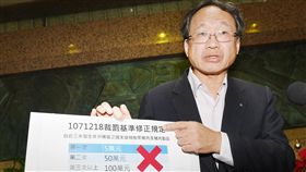 黃金城：違規攜帶疫區豬肉製品入境將重罰農委會副主委黃金城（圖）表示，18日零時起，只要查獲旅客從非洲豬瘟疫區攜帶豬肉及其製品入境，第一次就開罰新台幣20萬元、第二次就開罰100萬。中央社記者施宗暉攝　107年12月17日