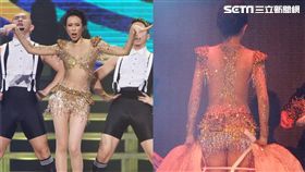 莫文蔚台北小巨蛋性感開唱，微露屁股蛋。（圖／記者邱榮吉攝影）