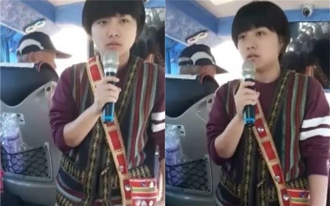 原民妹妹「破台語」　賣名產逗笑全車