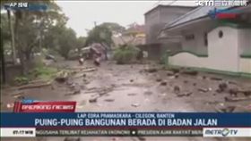 印尼巽他海峽發生海嘯。（圖／AP授權）