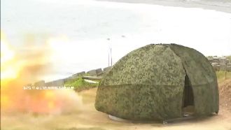 岸置5吋砲實射！左營港演練畫面曝光