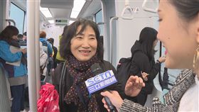 淡海輕軌,通車,婆婆媽媽(記者陳則凱攝影)