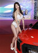 性感火辣車模寧寧。（記者邱榮吉/攝影）