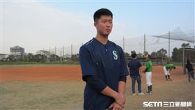 ▲西雅圖水手18歲左投張景淯回高苑工商。（圖／記者蕭保祥攝影）