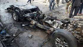 阿法市,伊拉克,伊斯蘭國,汽車炸彈（圖／翻攝自推特）