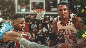 NBA／威少超越傳奇皮朋締造歷史！
NBA,奧克拉荷馬雷霆,Russell Westbrook,耶誕大戰,Scottie Pippen
翻攝自推特