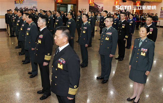 108年上半年陸海空軍將官晉任人員。（記者邱榮吉/攝影）