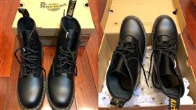 男網友搶便宜馬汀靴，結果搶到兩隻都同腳的。（圖／翻攝Costco好市多 商品經驗老實說臉書）