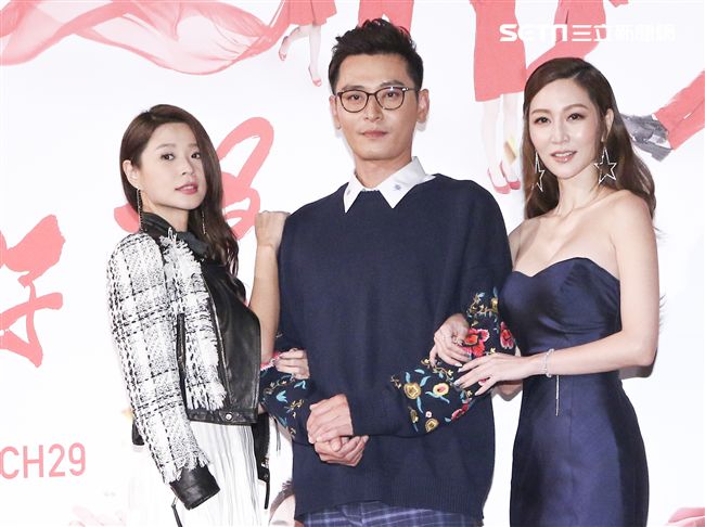 三立新八點台劇「炮仔聲」首映會，李燕、陳冠霖、曾莞婷。（記者林士傑/攝影）