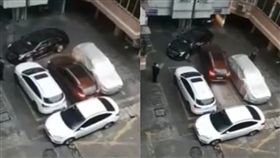 （圖／翻攝自優酷）中國,廣州,違停,血路