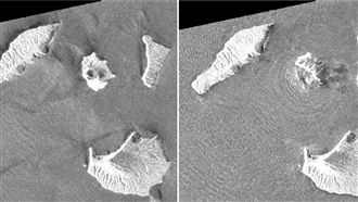 火山「掉進海」！衛星曝印尼海嘯真相