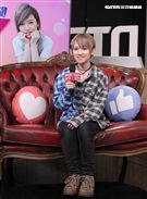 日本AV女優椎名空娛樂星聞直播。（記者邱榮吉/攝影）