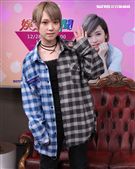 日本AV女優椎名空娛樂星聞直播。（記者邱榮吉/攝影）