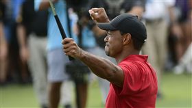 伍茲拿下職業生涯第80勝。（圖／美聯社／達志影像）