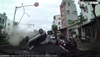 絕命終結站！飛來廂型車撞男騎士命危