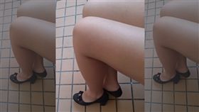 女網友怨「密大腿」被長輩稱讚，網跪求全身照。（圖／翻攝爆怨公社）