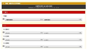 ▲台灣運彩盤口。（圖／取自台灣運彩官網）