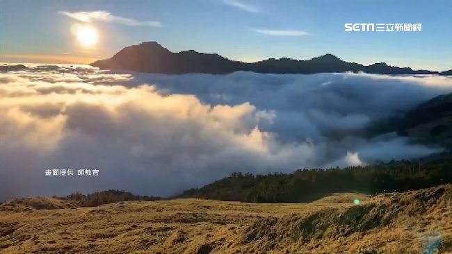 遊客武嶺等雪！「曙光雲海」驚喜現身