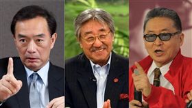 2018逝世名人、企業家，嚴凱泰、孫越、李敖。（組合圖／翻攝自維基百科、董氏基金會提供、中央社）