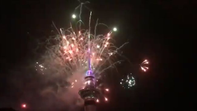 全球首場！紐西蘭絢爛煙火迎2019