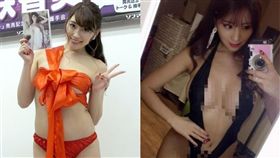 日十大寫真女星！冠軍雪乳炸裂震暈人
（圖／翻攝自《週刊playboy》、森咲智美IG）