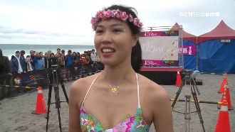 沒曙光也衝啦！民眾迎冷風比基尼路跑