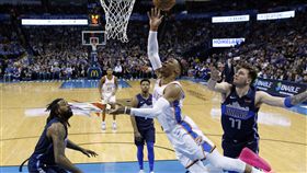 ▲威斯特布魯克大三元。（圖／美聯社／達志影像）