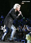 2019臺北市政府跨年晚會演唱嘉賓謝和弦。（記者林士傑/攝影）