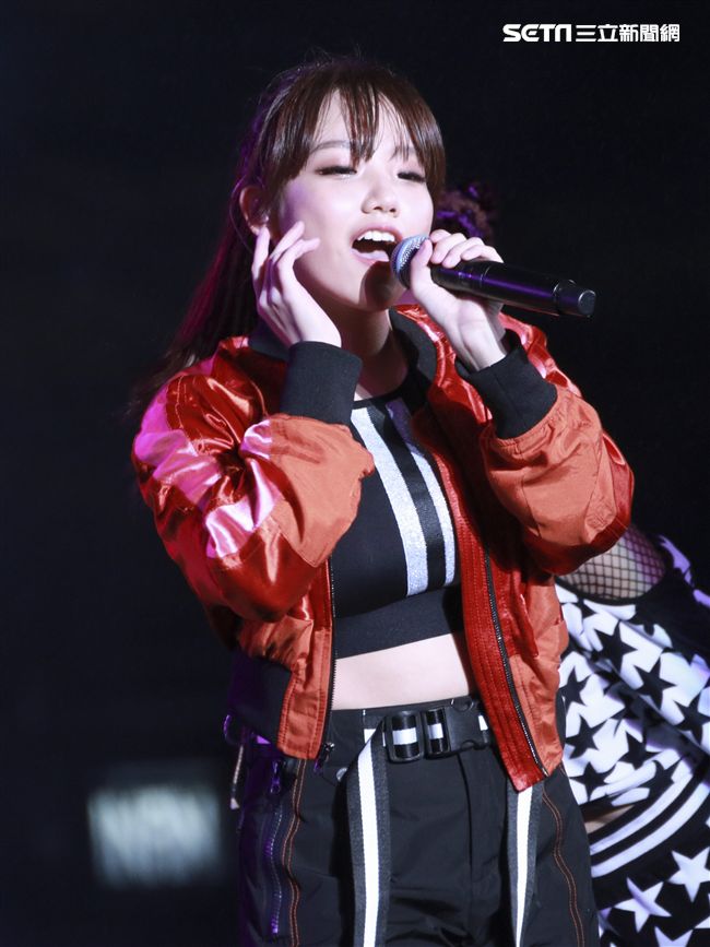 2019臺北市政府跨年晚會演唱嘉賓安娜。（記者林士傑/攝影）