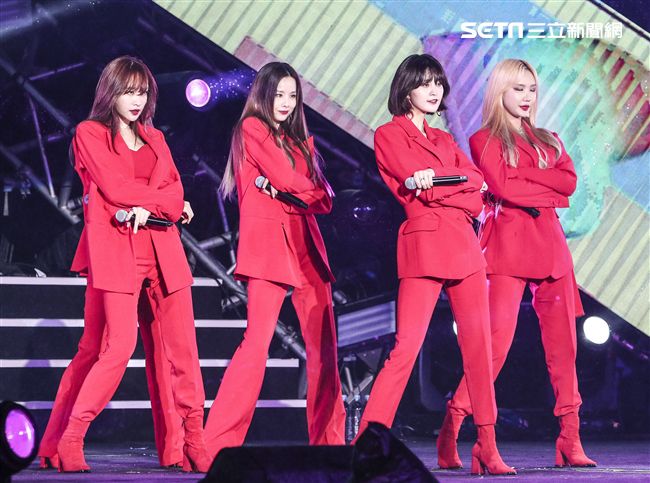 2019臺北市政府跨年晚會韓國女團EXID。（記者林士傑/攝影）