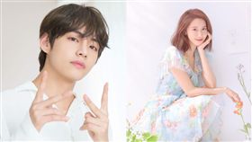 Kai認愛YG小公主　韓網早爆掛：這群男偶像全在熱戀中
防彈V & 潤娥
合成圖／翻攝自IG