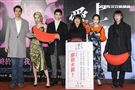愛上卡夫卡映前記者會，陳玉慧導演、簡嫚書、林哲熹、大慶、邱比、Kiwibaby。（記者林士傑/攝影）