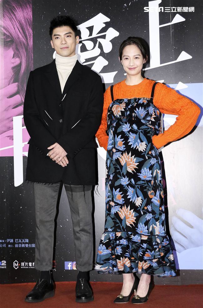 愛上卡夫卡映前記者會，簡嫚書、林哲熹。（記者林士傑/攝影）