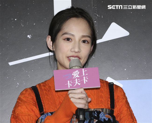 愛上卡夫卡映前記者會，簡嫚書。（記者林士傑/攝影）