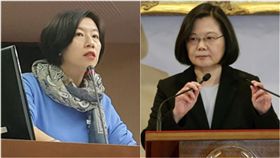 立委林靜儀,蔡英文(合成圖/林靜儀臉書,中央社)