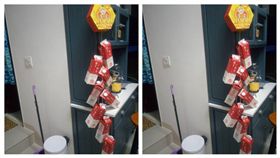 網友神改造義美厚奶茶變成鞭炮串。（圖／取自Costco好市多 商品經驗老實說）