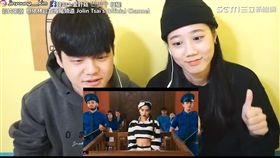 韓國網紅拍攝看蔡依林MV反應。（圖／韓勾ㄟ金針菇 찐쩐꾸臉書授權）